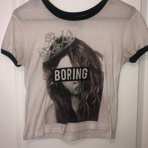 Short sleeve crop top